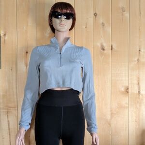 No Boundaries Light Blue Crop Top